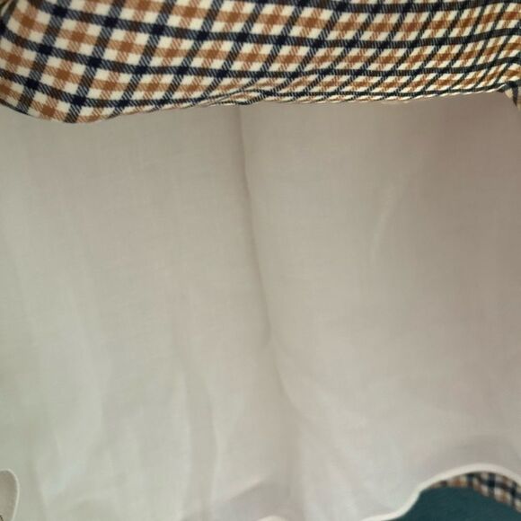 NWT Vineyard Vines Plaid Long Sleeve Popover Dress Quinn Plain - Marshm - Large - Picture 6 of 9